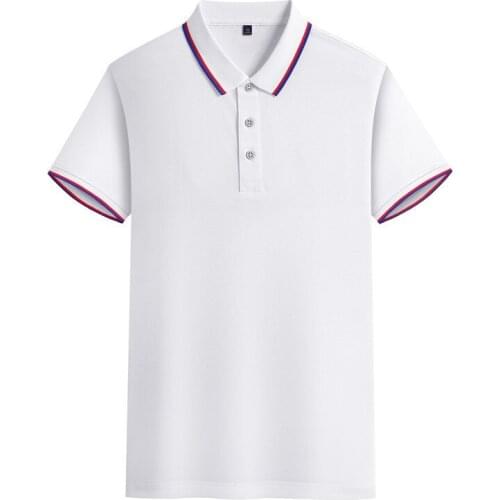 Wholesale solid color polo shirts adult men working uniform polo t shirts online shopping summer sports polo shirts