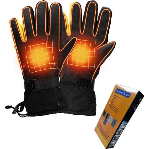 Motorcycle Bike Electric Heated Gloves Winter Constant Temperature Hand Warmer Warm Heating Gloves Mittens For Skiing Cycling
