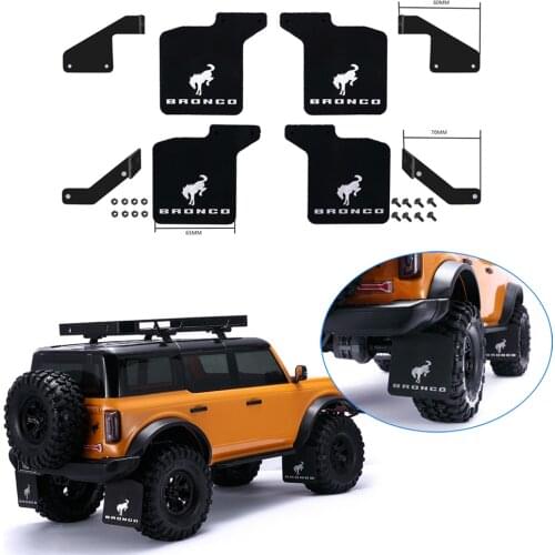 Metal Rubber Mudguard Fender For 1/10 TRAXXAS TRX4 Bronco Simulation Crawler Car Parts Carro de control remoto