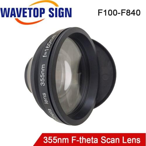 WaveTopSign 355nm F-Theta Scan Lens 70x70-800x800mm Thread M85 For UV Laser Marking Machine