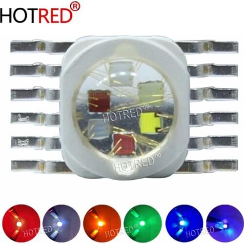 Supper Bright 18W RGBWYV Stage Light 45mil All Color 12 pin For 18Watt RGBWYUV Red Green Blue White Yellow Purple LED Diode Chip