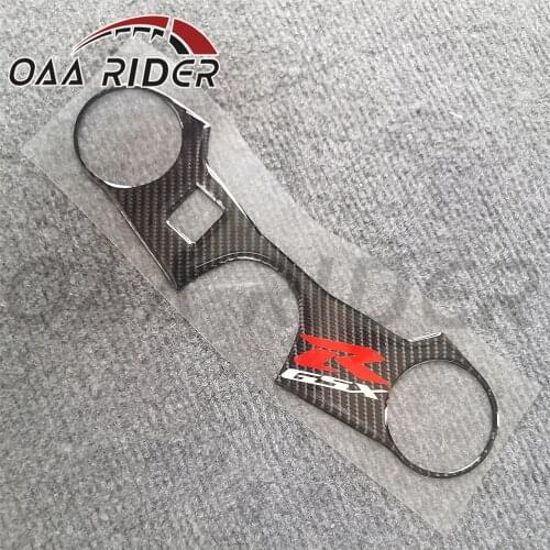 Motorcycle Lowering Triple Tree Front End Upper Top Clamp Carbon Sticker Decal For Suzuki GSXR 1000 GSXR1000 2005 2006 K5 K6