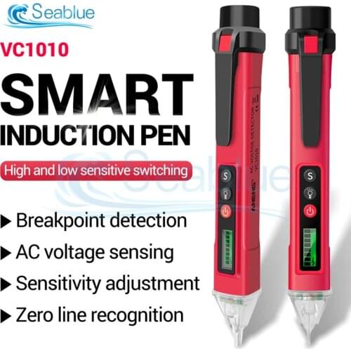 VC1010 AC/DC Voltage Detector Intelligent Digital Non-contact Pen AC Tester Meter Tester Pen Electric Indicator LED Sensor