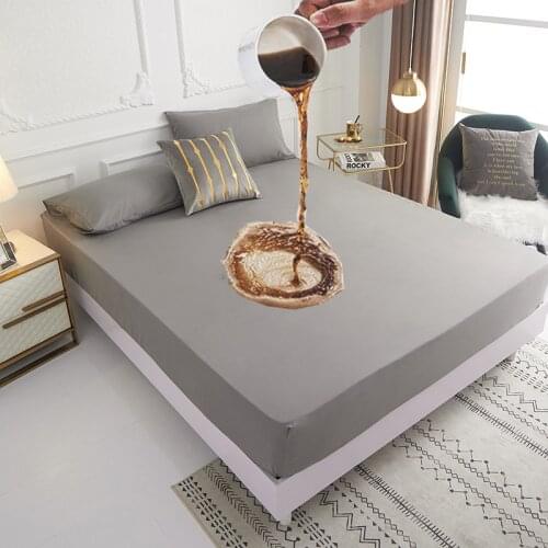 Waterproof Mattress Protector Cover Baby for Kids Double Bed Queen Single King size Elastic Fitted Sheet