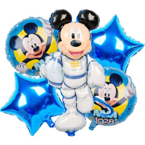 Disney Mickey Minnie Cartoon Anime Aluminum Film Balloon Baby Happy Birthday Party Decoration Balloon Decoraciones Para Fiestas