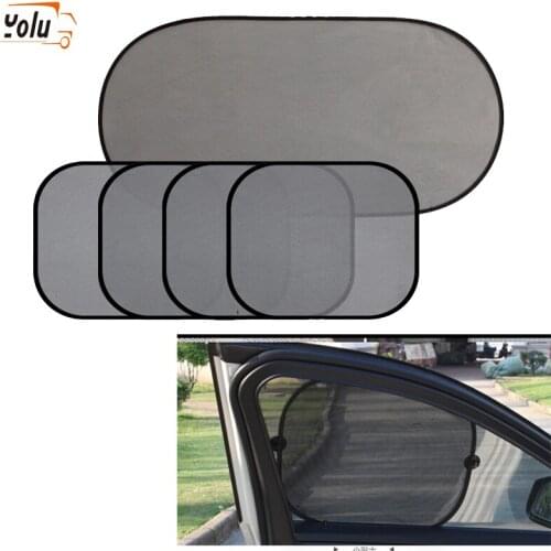 YOLU 4PCS Car Window Sunshade Cover Block Car Side Window Shade Cling Sunshades Sun Shade Cover Visor Shield Screen