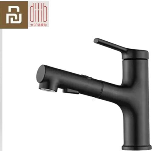 Youpin Daibai Diiib Adjustable Bathroom Basin Faucet With Pull Down Sprayer 2 Spray Mode Single Lever Handle Mixer Tap