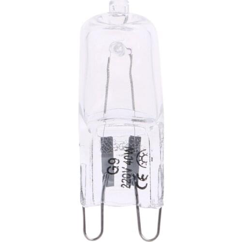 10Pcs/lot G9 Base Bright Halogen Light Bulb 40W 230V
