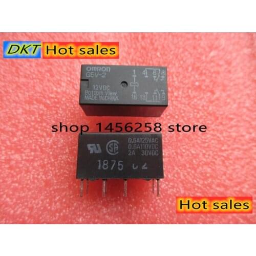 10 Stücke Omron G5V-2 DC12V DPDT 8Pin Leiterplattenmontage kostengünstige Signalrelais
