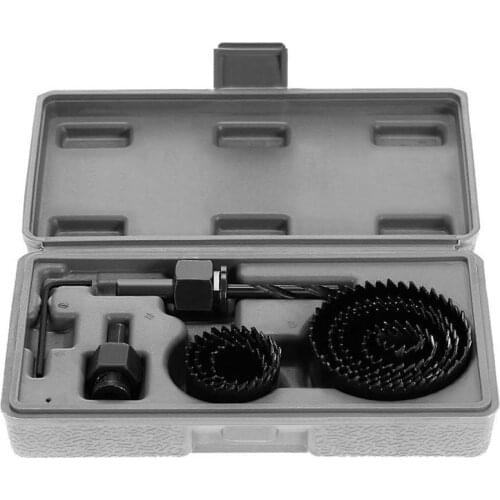 11pcs Hole Saw Cutting Set Kit Drilling Tool Wood Metal Cutter 19-64mm high quality Mandrels Saws Core Drill Bits Woodworking