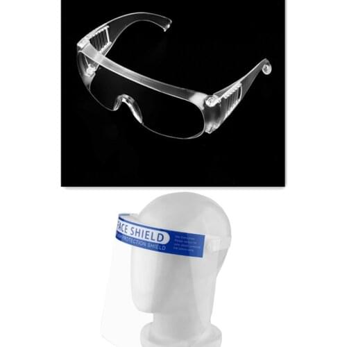 2020 New Safety Glasses Lab Eye Protection Protective Eyewear Clear Lens Workplace Safety Goggles Anti-dust Supplies