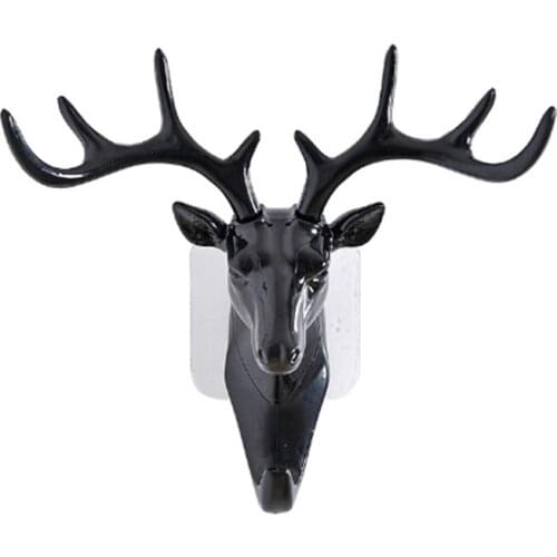 2022 New Year Christmas Deer Head Pendant Stereo Antler Seamless Hook Home Christmas Decoration Navidad Merry Christmas Natal