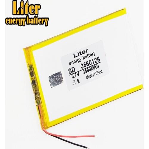 3.7 V lithium Tablet polymer battery 3500 mah 3560126 tablets DIY mobile power