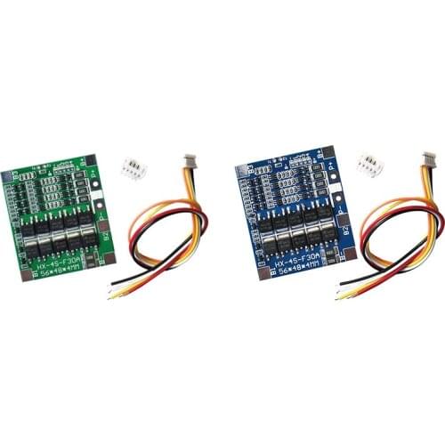4 Strings Battery Protection Board with Balanced 30A for LED Lights Solar Lights Battery