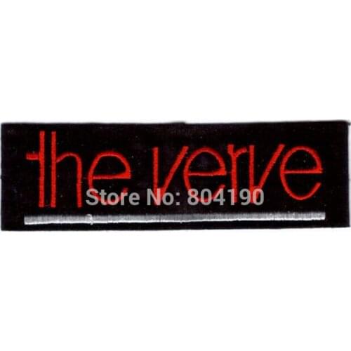 5" THE VERVE Logo Music Band Iron On/Sew On Patch Heavy Metal Tshirt TRANSFER MOTIF APPLIQUE Rock Punk Badge