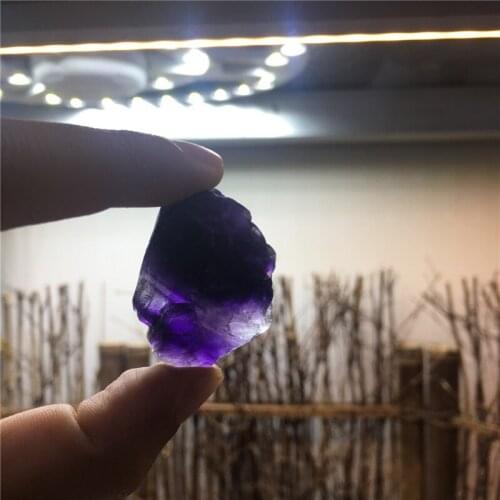 5pcs cute natural stones and minerals purple fluorite tumbled stones raw gemstone specimens healing crystals for home decoration