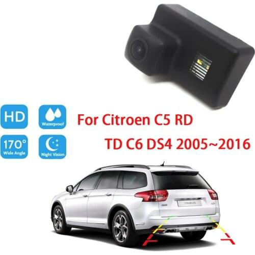 Car Rear View Camera For Citroen C5 RD TD C6 DS4 2005 ~ 2016 Night Vision Waterproof Reverse Parking Camera high quality RCA