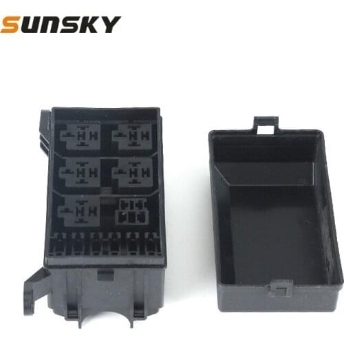 Car Yachts RV Modified 6-Way Insurance Box Total Control Plastic Shell Junction Box