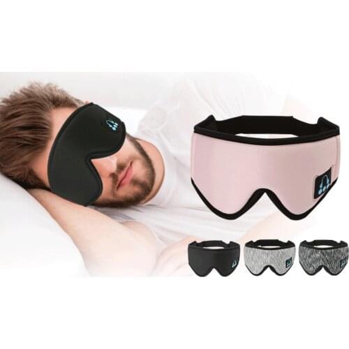 Wireless Bluetooth 5.0 Headset Music Sleep Aid Shading 3D Soft Sleep Eye Cover Wireless Bluetooth Sleep Mask Earbuds Headphones