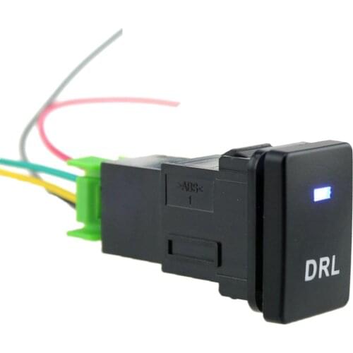 DC12V Push Button DRL Light Pattern Wiring Switch for Toyota Camry 4Runner