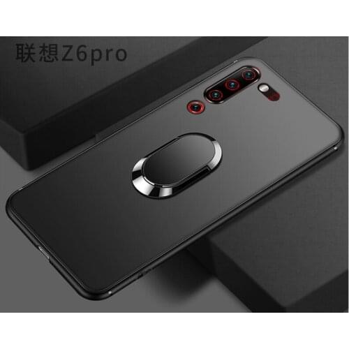 Finger Ring Holder Soft Cover for Lenovo Z6 Pro Case Magnetic Bracket Case for Lenovo Z 6 Pro Cover Housing
