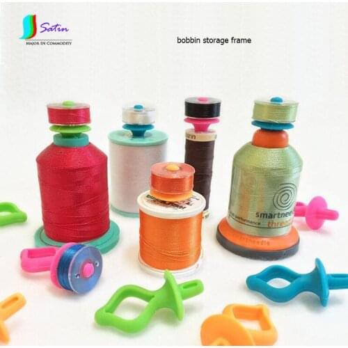 Home Thread Spool Top Bobbin Holder Sew Machine Handmade Tool Silica Gel Bobbin Storage Store Holder S0307L