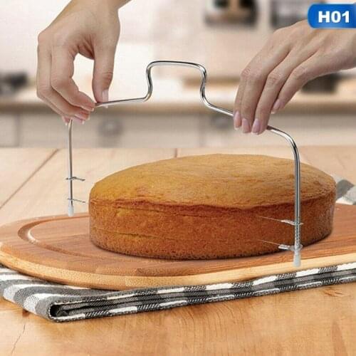 Double Line Bread Layers Divider Adjustable Cake Cut Decorating Mold DIY Kitchen Slicer Device Cake Bakeware Cooking Tool