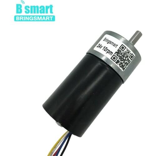 Bringsmart D Shaft JGB37-3650 24V Gear Motor 12V BLDC Motor 5-1270RPM Brushless DC Motor CW/CCW For DIY Robot Toy Motor