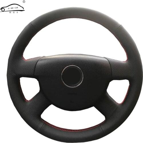 Genuine Leather car steering wheel Cover for Passat B6/dedicated Steering-Wheel Handlebar Braid