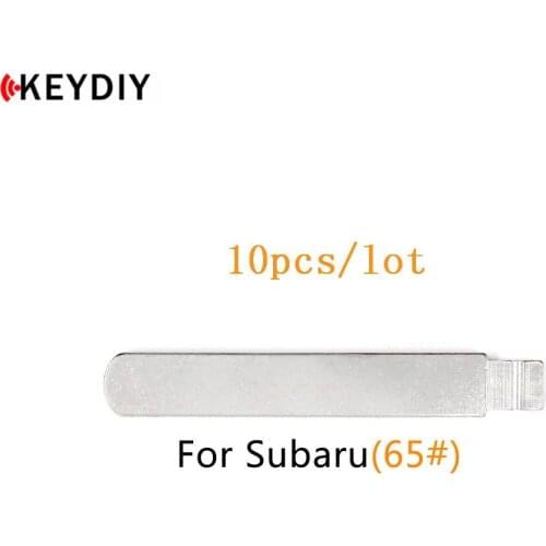 KEYDIY 10 pcs/lot Metal Blank Uncut Flip KD/VVDI/JMD Remote DAT17 Key Blade Type #65 for Subaru NO. 65 Blade