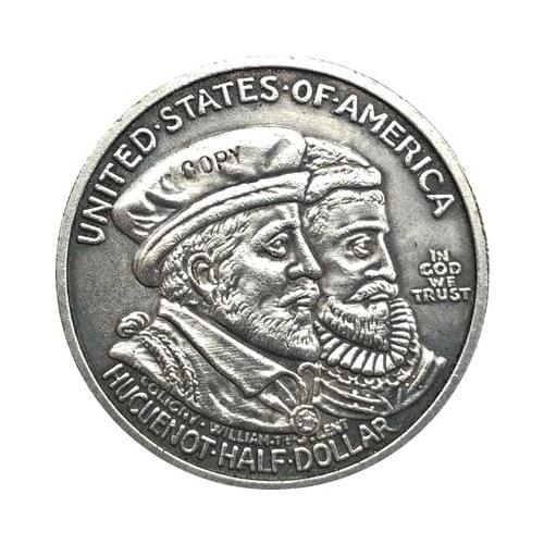 USA Dollar Huguenot-Walloon Tercentenary 1924 COIN COPY 30.6mm