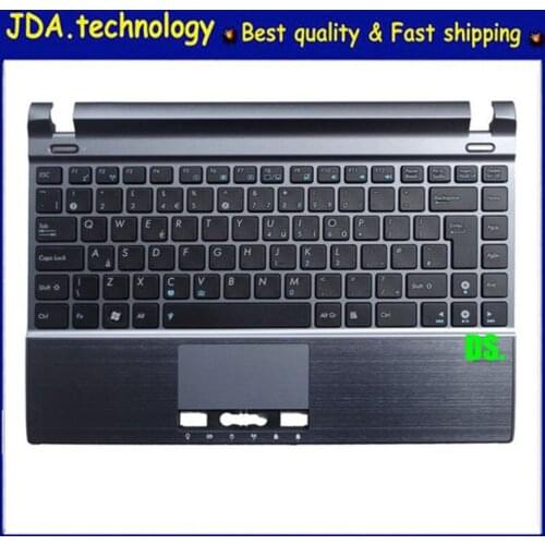 MEIARROW New/Org Palmrest Topcase C shell for ASUS U24 U24E U24E-1A EU keyboard Upper cover with touchpad