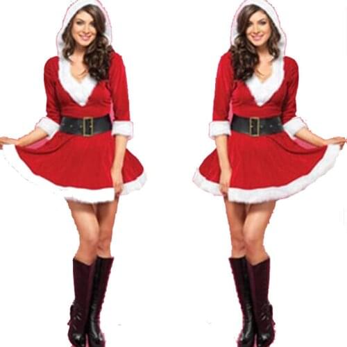 Fashion Christmas Costume Christmas Uniform Christmas Little Red Riding Hood Christmas Costume European Christmas Costume