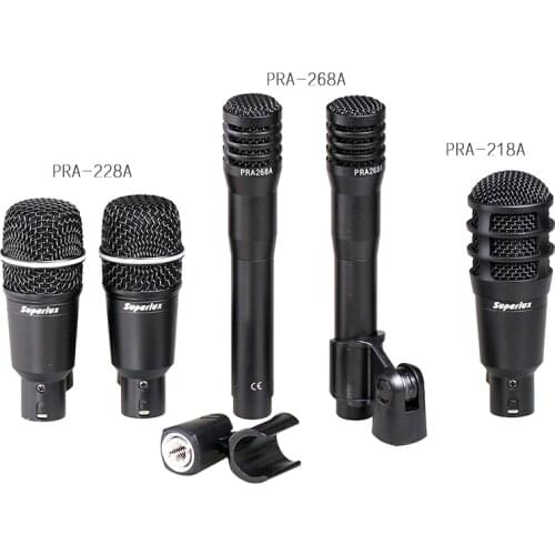 Superlux DRKA3C2 Instrument microphone portable drum kit set 5pcs drum microphone set