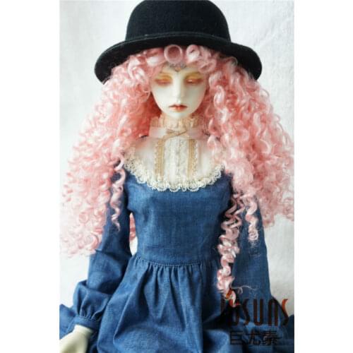 JD145 1/3 synthetic mohair doll wigs 8-9 inch Long curly BJD hair SD Doll accessories