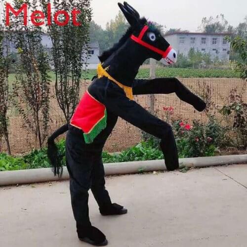 Donkey Running Props Human Body Donkey Props Cartoon Wearing Doll Donkey Street Boat