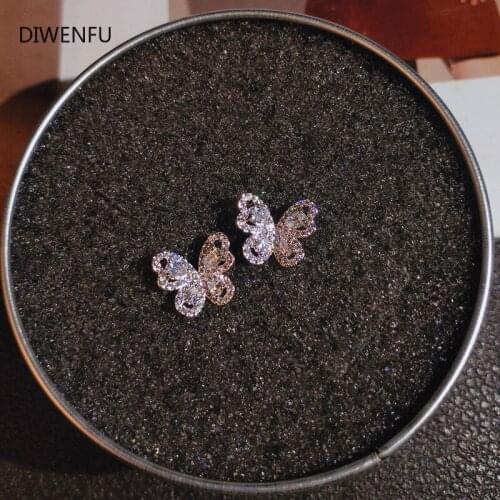 S925 Sterling Silver Diamond Stud Earrings for Women Cute/Romantic Gift Jewelry Bowknot Luxury Wedding Silver Earrings Women