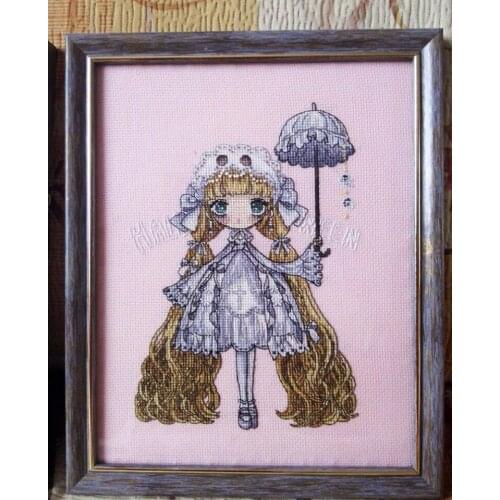 Counted Cross Stitch Kit Cross stitch RS cotton with cross stitch A bunch of wild flowers ghost