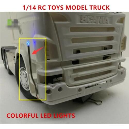 Tamiya Scania Truck Body V8 Logo Led Lights For 1/14 Scale Rc Toy Tractor Trailer R470 R620 R730 56323 Actros Decoration Parts