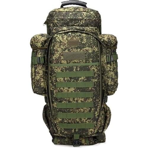 65L Military Combined Backpack Army Large Capacity Multifunction Rifle Rucksacks Men Travel Trekking Tactical Assault Knapsack