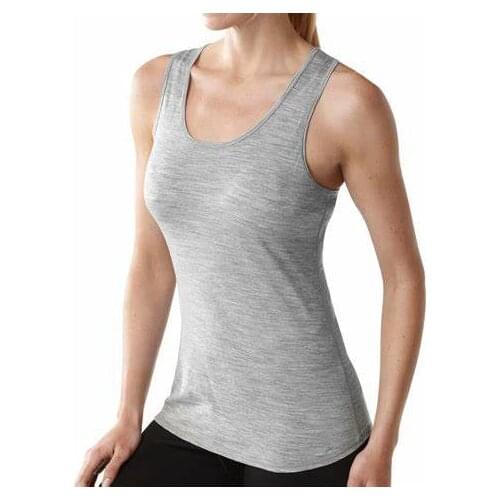 Womens 100% Superfine 17.5Micro Merino Wool Tank Top Running Hiking Sports Tank Tops Womens Merino Wool T-Shirt Sleeveless