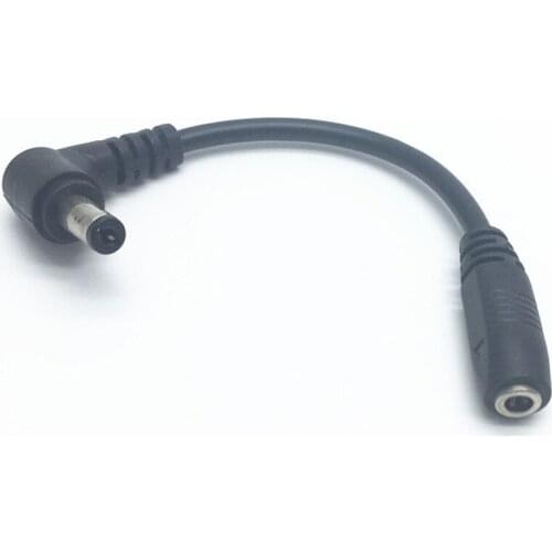1pcs 3.5*1.35mm Female jack To 5.5*2.1mm Right Angle Male Plug DC Power Cable Adapter Connector