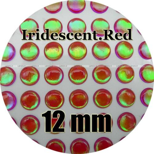 12mm 3D Iridescent #3 / Wholesale 250 Soft Molded 3D Holographic Fish Eyes, Fly Tying, Jig, Lure Making