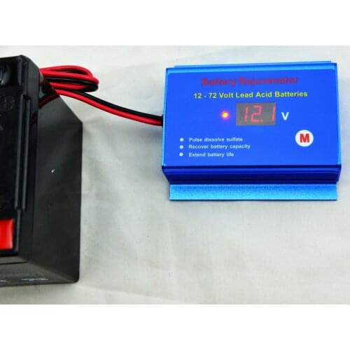 12V 24V 36V 48V battery desulfator regenerator for 12V - 72V lead acid batteries with quick disconnect cables