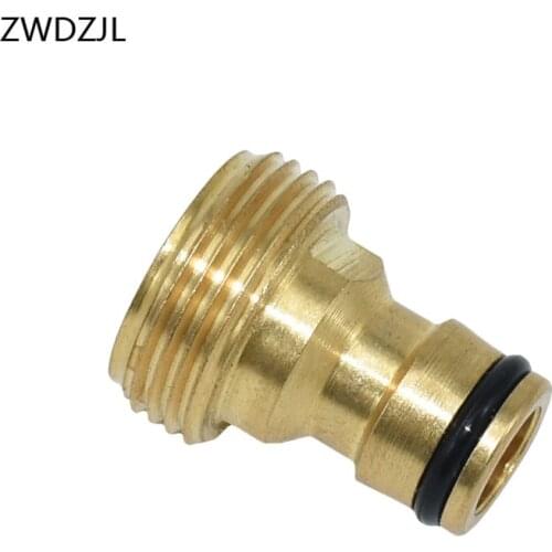 Garden brass Male thread 3/4 water gun fitting Irrigation 3/4 Quick Connector Garden tap adapter 15pcs