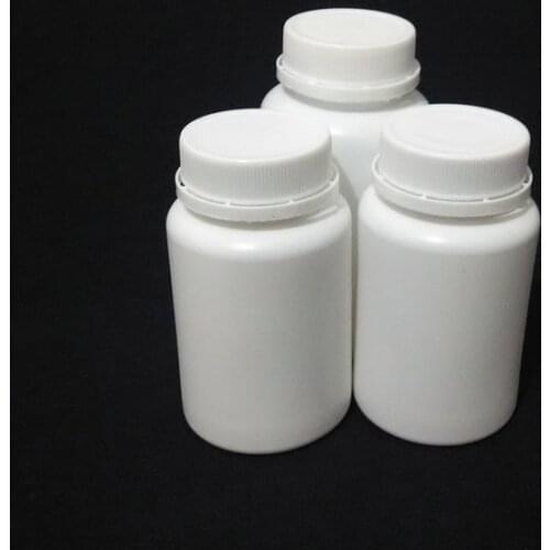 30pcs/lot Free shipping 100ml white PE bottles,Plastic Bottle, 100g Pill capsule Bottle with anti theft caps ZKH52
