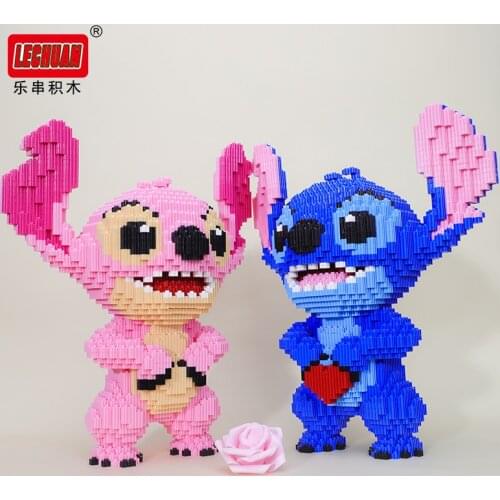 5217pcs+ Magic Blocks Heart Stitch Figure Model Mini Assembled Angel Connection Mirco Bricks Toys for Christmas