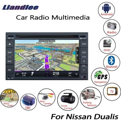 For Nissan Dualis 2007-2012 Android Car Radio CD DVD Player GPS Navigation Maps Camera OBD TV HD Screen Media