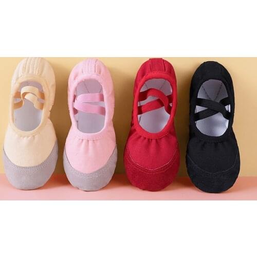 Girls Ballet Shoes Canvas Gymnastics Shoes Ballerina Dance Shoes Sneakers Children балетки Women Ballet Dance Slippers