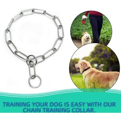 Heavy Metal Duty Solid Stainless Steel Dog Choke Chain Collar Pet Necklace for Pit Bull, Mastiff, Bulldog, Big Breeds
